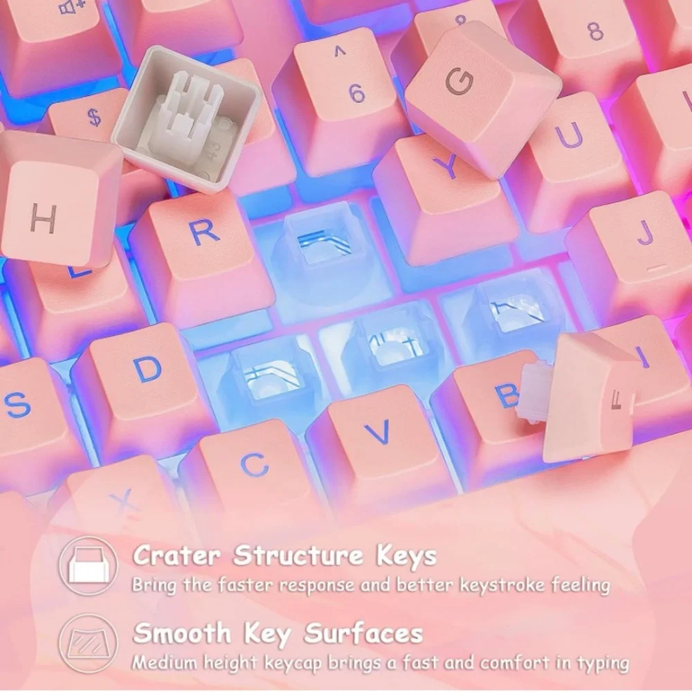 Pink Gaming Keyboard
